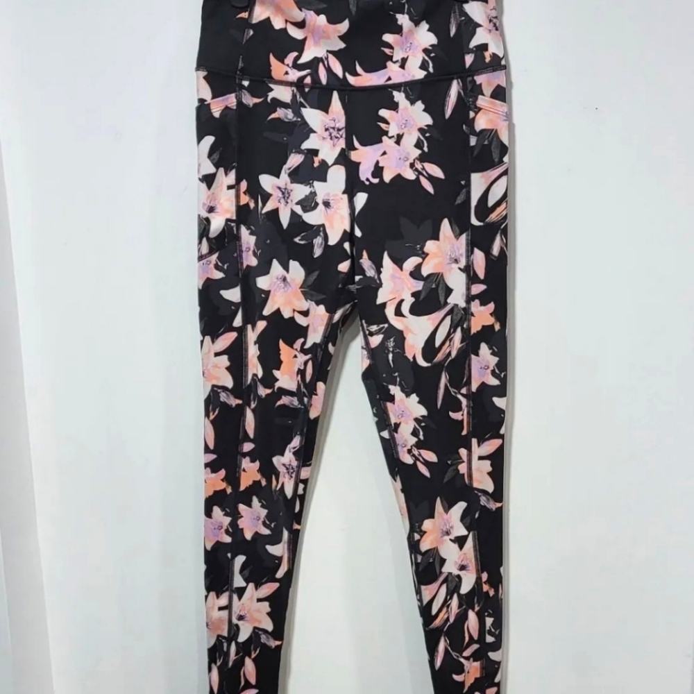 Victoria's Secret Floral Leggings with Side Pockets Small